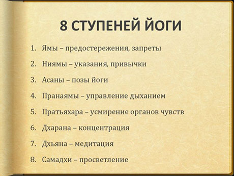 Как йога меняет жизнь - 8 ступеней